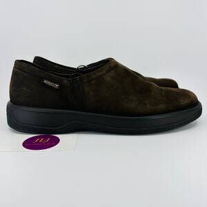 Mephisto Women's Air Jet Brown Leather Slip On Casual Comfort Shoes Size 11